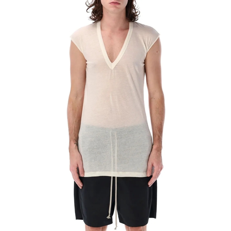 Rick Owens T-shirt Deep V Sl T-Shirt Neutrals