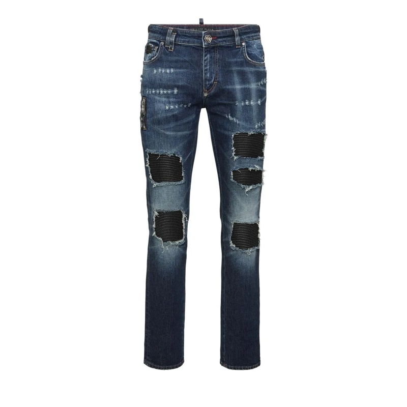 Philipp Plein Skinny-Leg-Jeans Für Ihr Outfit empfehlen wir diese Jeans mit edlen dunkel-blau