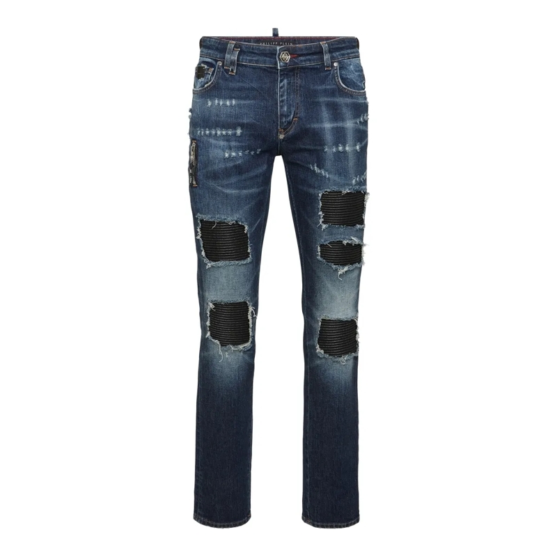 Philipp Plein Skinny-Leg-Jeans Für Ihr Outfit empfehlen wir diese Jeans mit edlen dunkel-blau