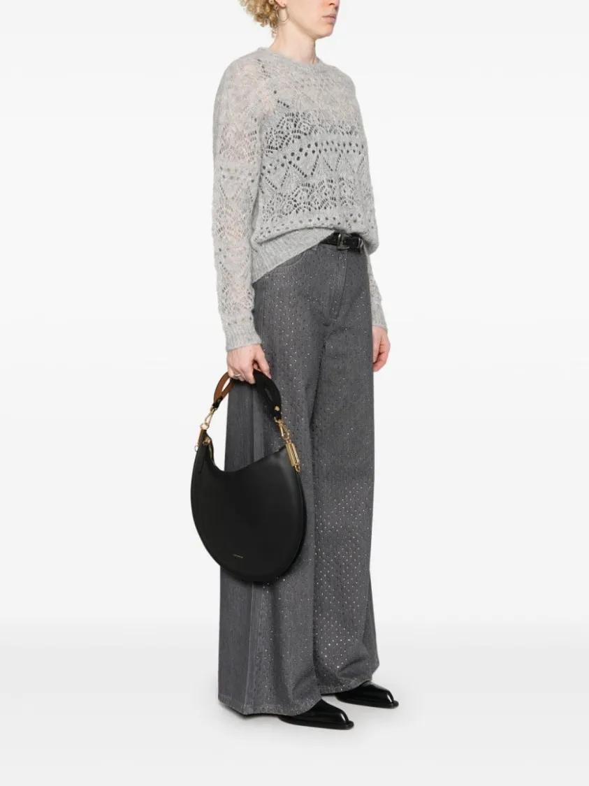Coccinelle Crossbody bags Black Leather Bag in zwart