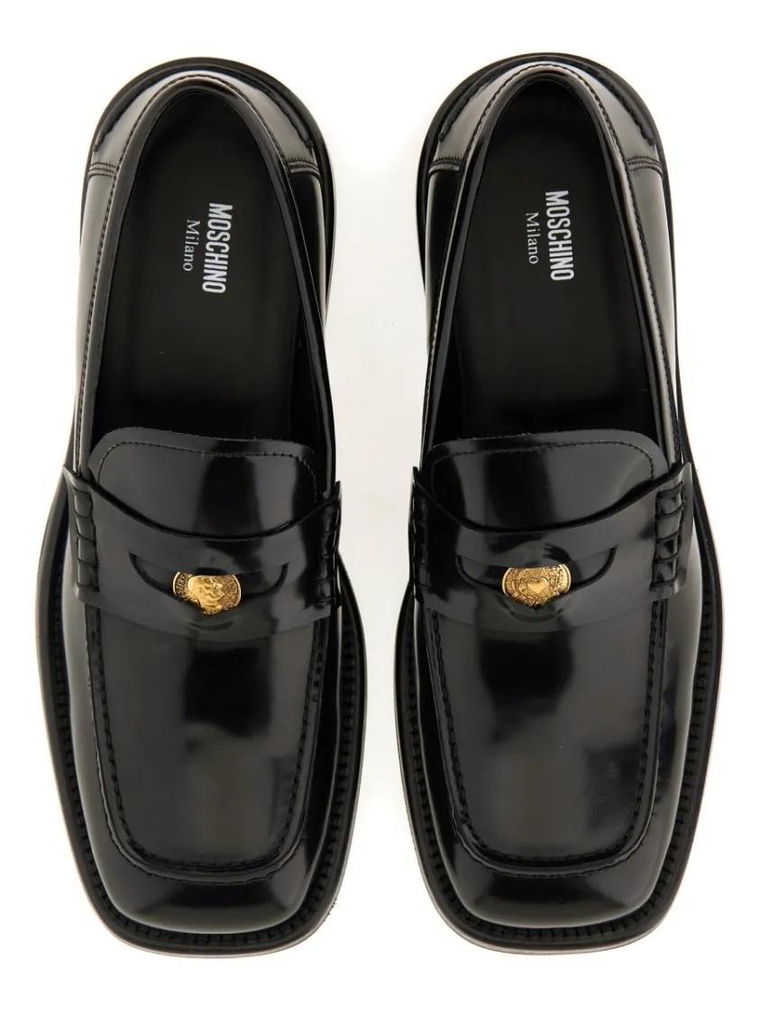 Thumbnail - Moschino Loafer - "Berlin" Moccasin - Gr. 45 (EU) - in Schwarz - für Damen