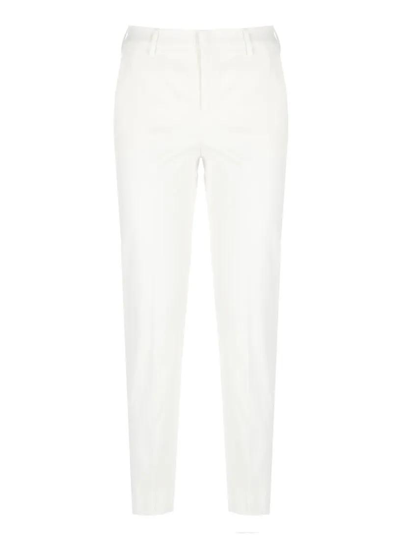 Thumbnail - Pt Torino - Tailored White Cotton Pants - Größe 46 - weiß