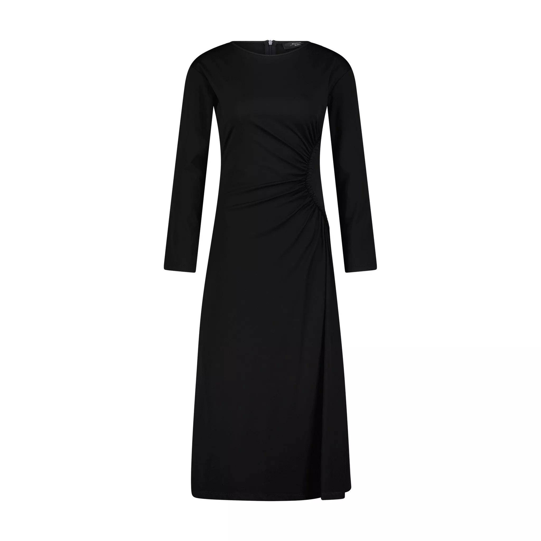 Thumbnail - Max Mara - Midikleid Romania mit Schnürung 47702388343130 - Größe S - black