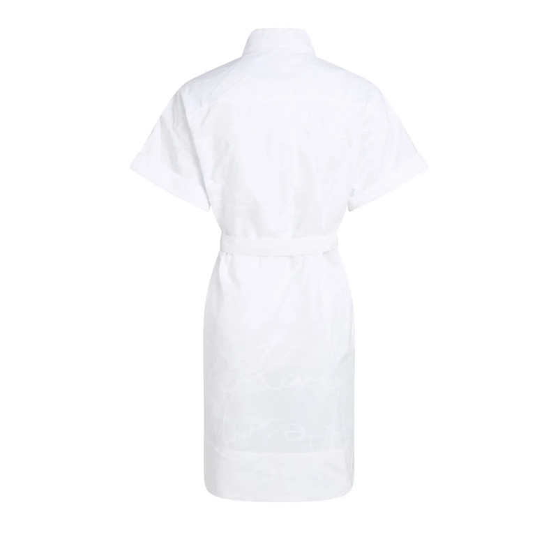 Karl Lagerfeld Kleid HEMDKLEID MIT STICKEREI weiss (Image 6)
