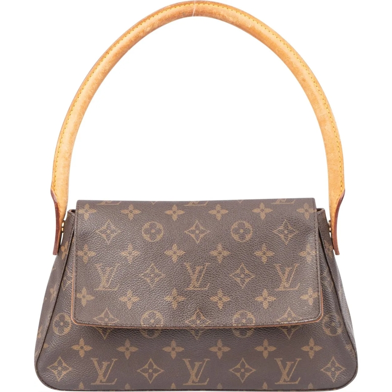 Louis Vuitton Tote Louis Vuitton Canvas Monogram Looping PM Handbag braun