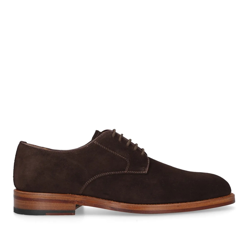 Heinrich Dinkelacker Schnürschuhe Schnürer Luzern Derby Plain V- Vollständig handg dunkel-braun