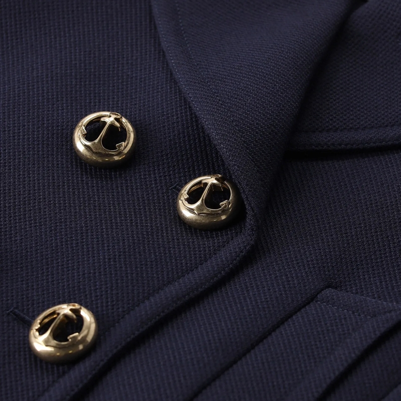 Balenciaga Jacke Blazer aus Baumwoll-Mix blau(Image 4)