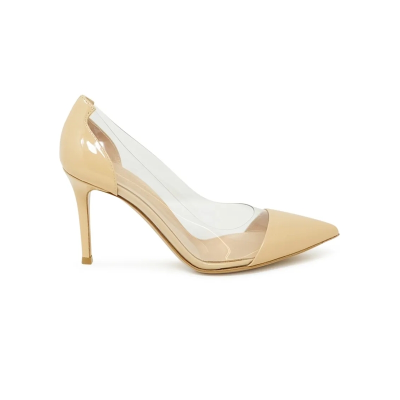 Gianvito Rossi Escarpins Nude Patent Leather Pumps Neutrals