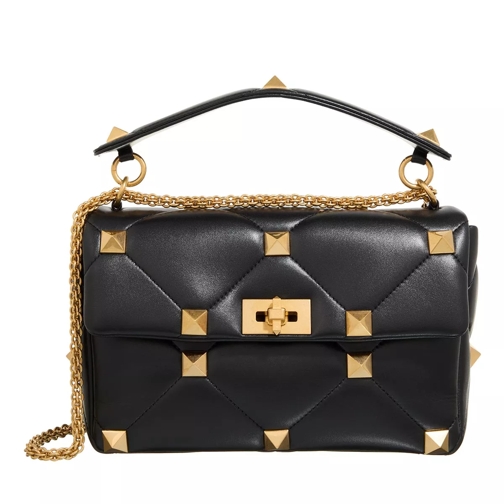 Valentino Garavani Roman Stud Quilted Crossbody Bag Nero Crossbody Bag