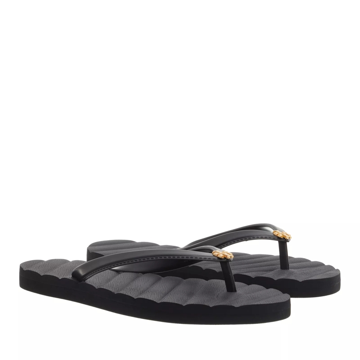 Tory burch sale black flip flops