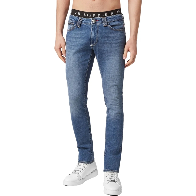 Philipp Plein Skinny-Leg-Jeans Jeans Slim Fit dunkel-blau(Image 3)