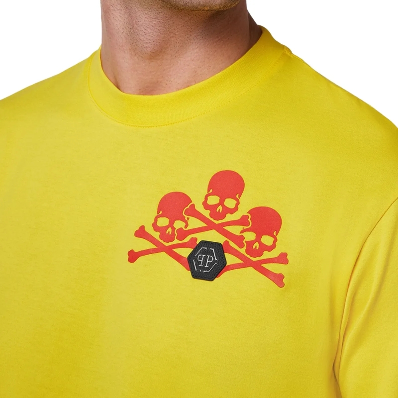 Philipp Plein T-Shirt T-Shirt Skull gelb(Image 5)