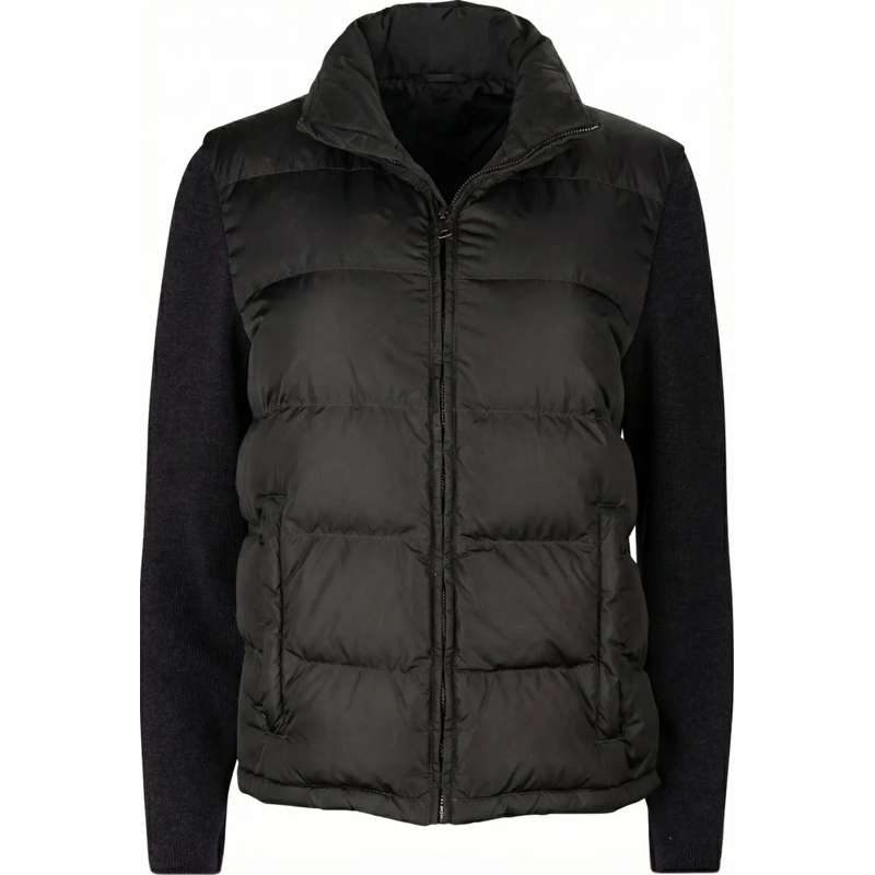 Prada Übergangsjacke Prada Wool Nylon Sports Puffer Jacket (48 / S) schwarz