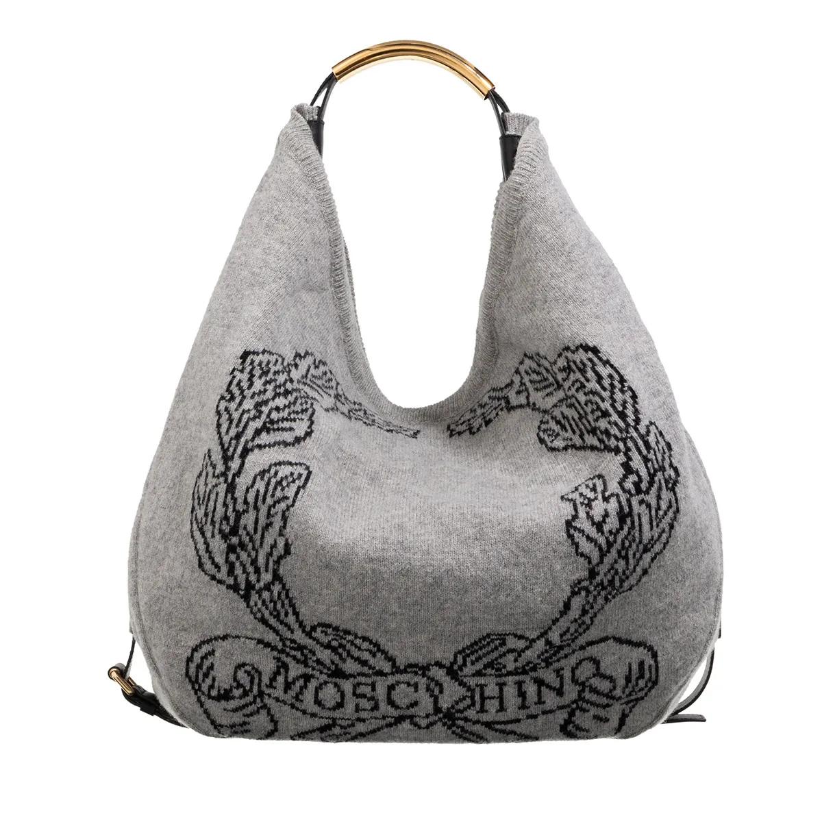 Moschino Hobo Bag - Shoulder Bag - Gr. unisize - in Grau - für Damen