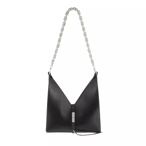 Givenchy Mini Chain Cut Out Bag Leather Black Hoboväska