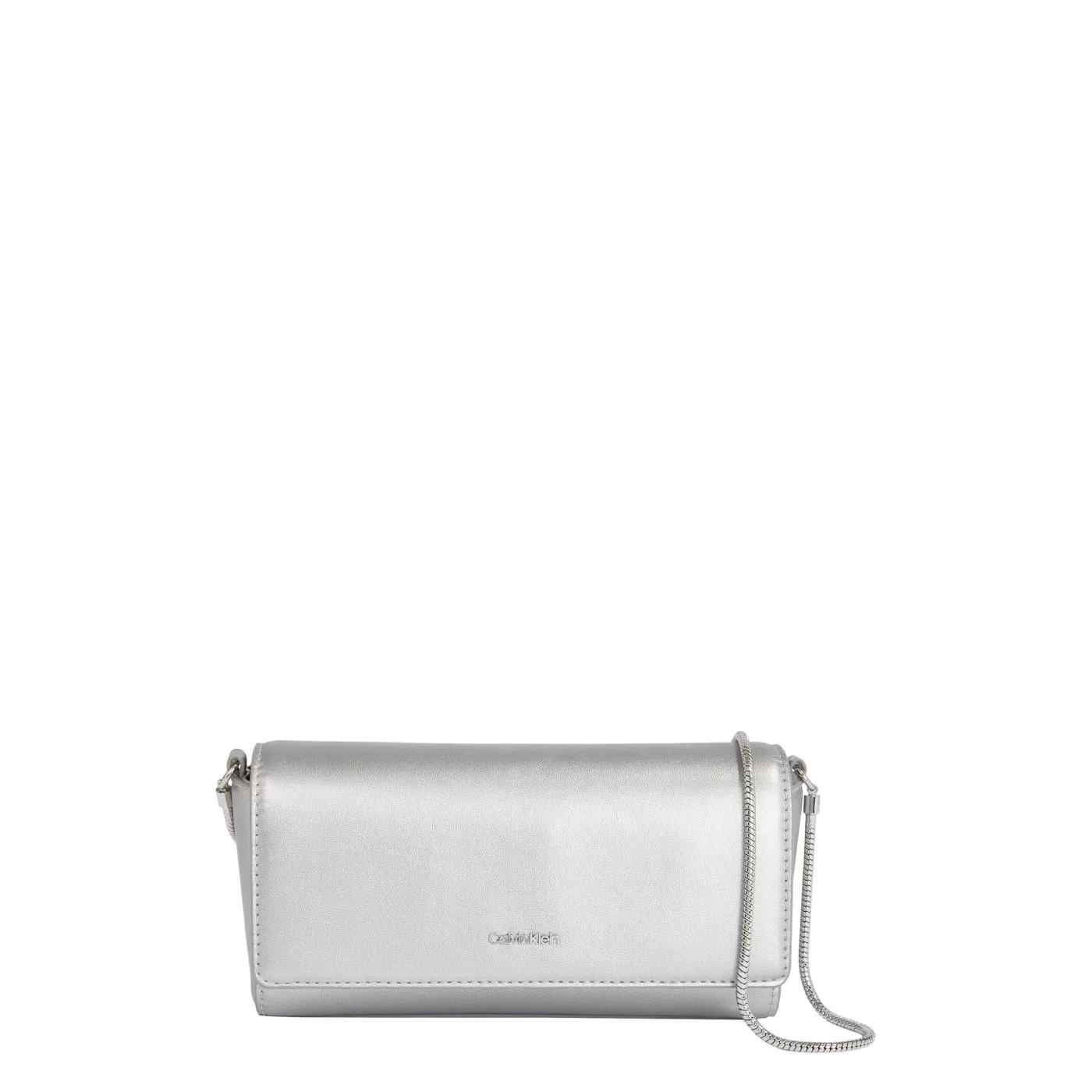 Calvin Klein Crossbody Bags - Calvin Klein Evening Silberfarbene Umhängetasche K - für Damen