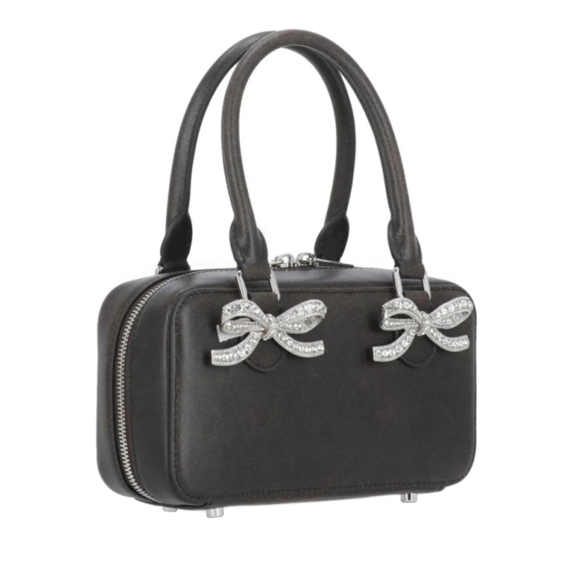 self-portrait Crossbody bags Distressed Leather Handbag in zwart