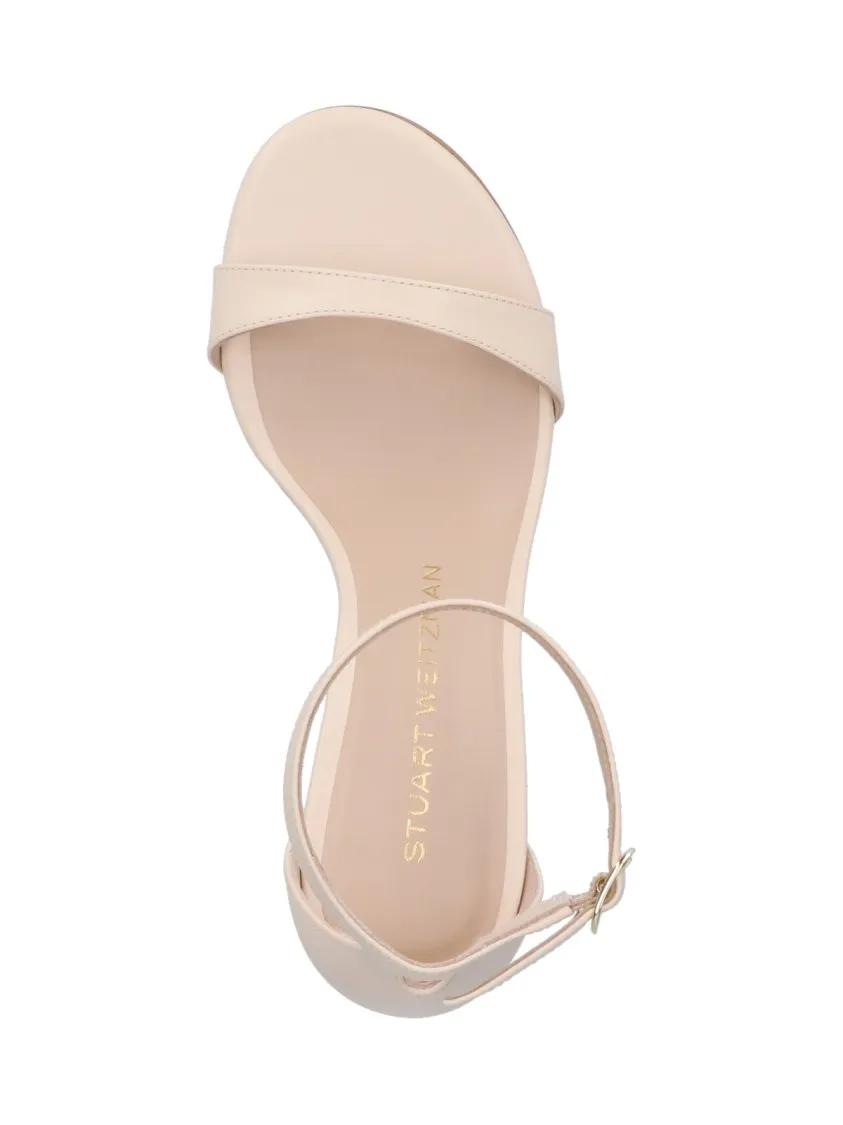 Thumbnail - Stuart Weitzman Sandalen - "Nudist Ii 75" Slingback Sandals – Pink - Gr. 39 (EU) - in Rosa - für Damen