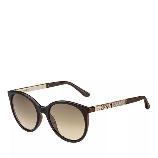 Jimmy Choo Sunglasses Erie/S Havana Brown Solglasögon
