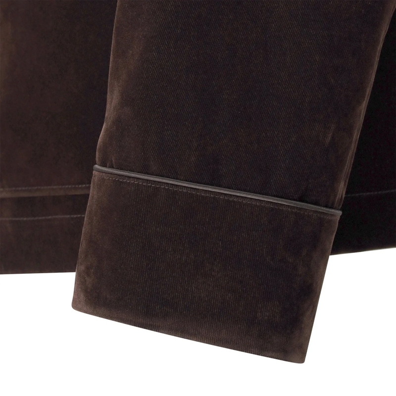 Tom Ford Blazer Beflockte Jacke aus Samt braun(Image 7)