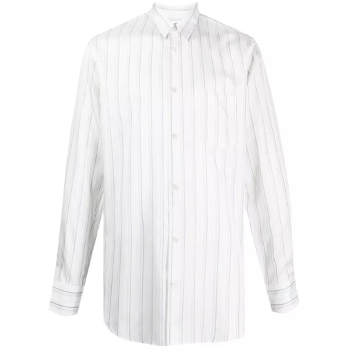 Comme des Garcons Multicolor Pinstriped Shirt With Tie White 