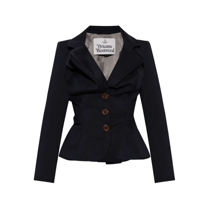 Vivienne Westwood Overgangsjas Fitted Black Jacket Black