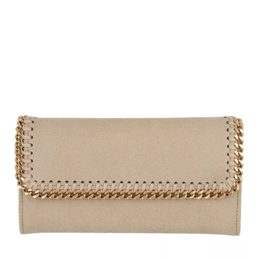 Stella McCartney Falabella Cantinental Wallet  Clotted Cream Continental Portemonnee