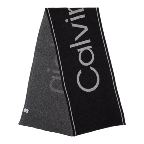 Calvin Klein Eco Reverso Scarf Ck Black Écharpe en laine