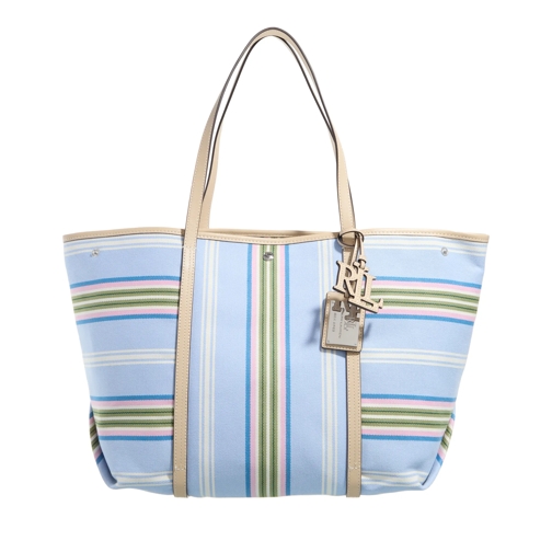 Lauren Ralph Lauren Shopper Emerie Tote Tote Large Carolina Stripe/Sand Dune