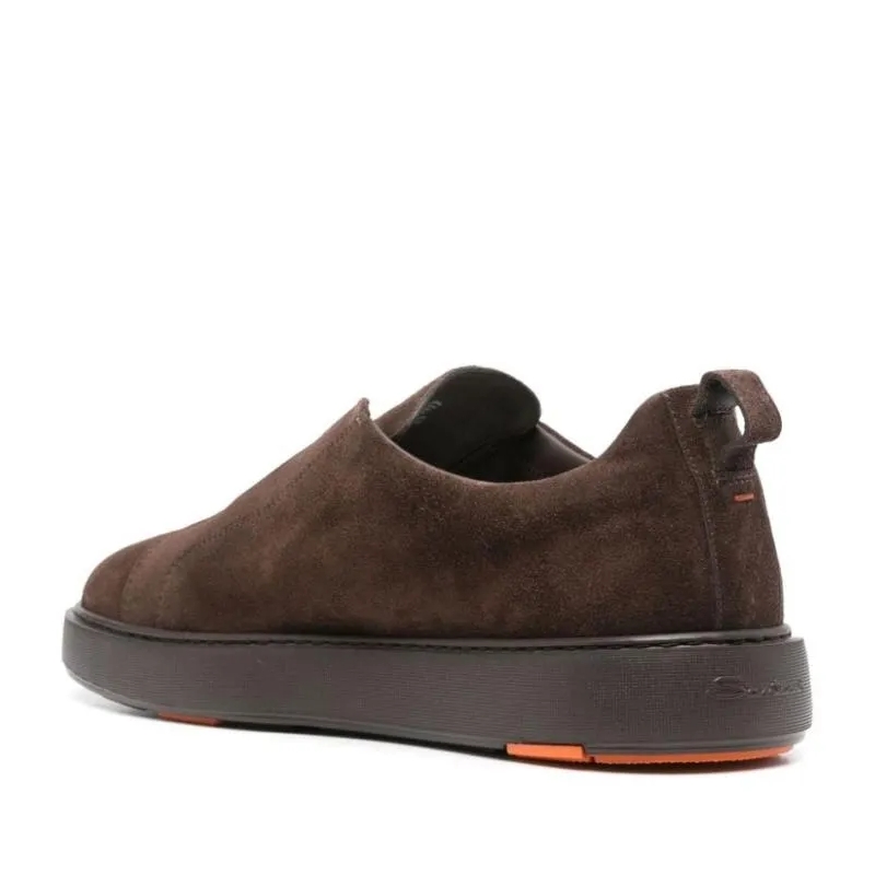 Santoni Loafer Sneaker Con Logo Brown(Image 4)