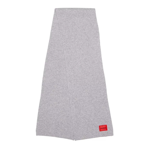 Hugo Saffa Scarf Medium Grey Wollen Sjaal