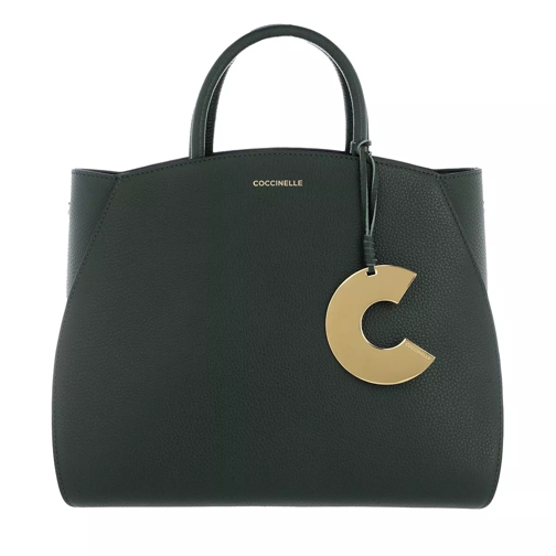 Coccinelle Concrete Handle Bag Leather Mallard Green Sporta