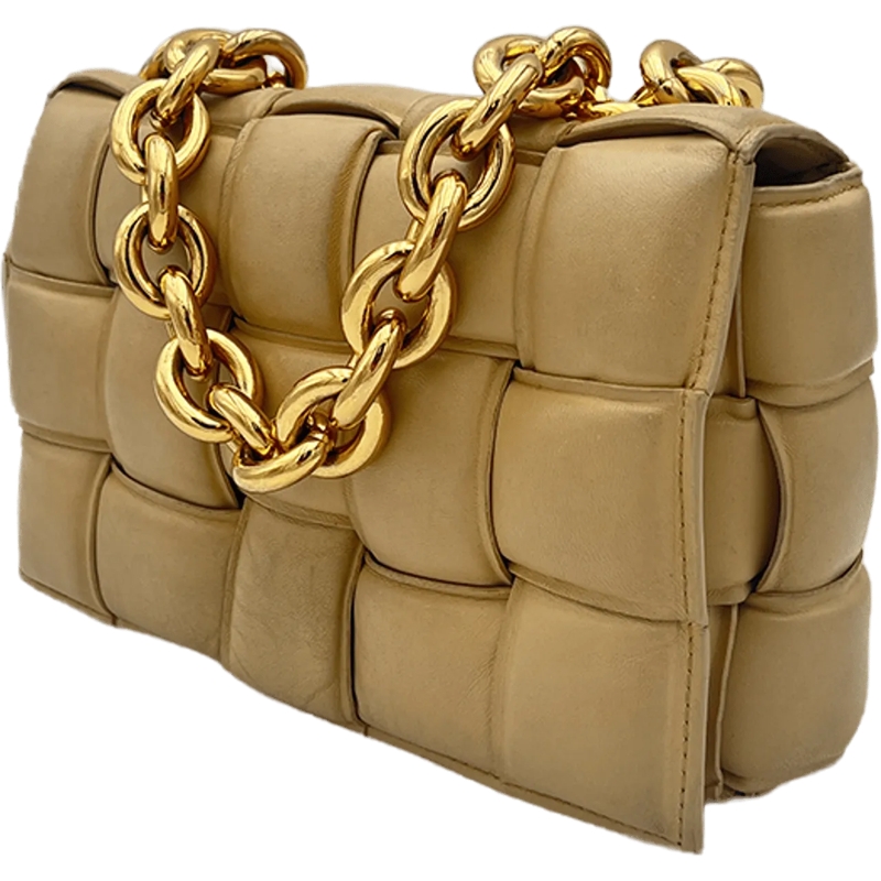 Bottega Veneta Sac à bandoulière Bottega Veneta Padded Cassette Chain - Porridge beige(Image 4)
