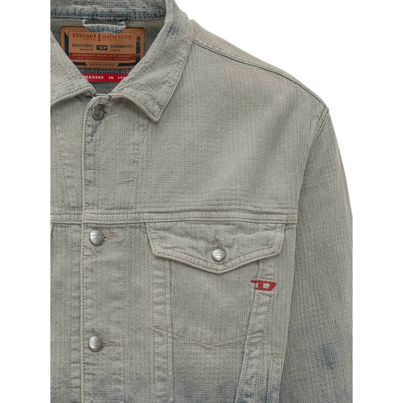 Diesel Veste en jean Giacca D-ranger in Denim grau(Image 4)