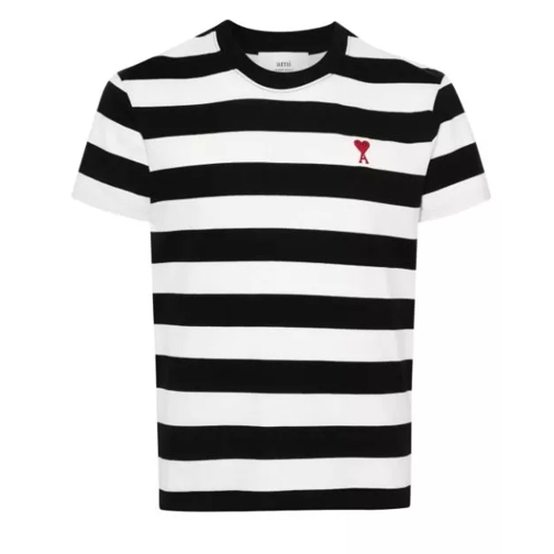 AMI Paris T-Shirt Striped 004 Black/White 