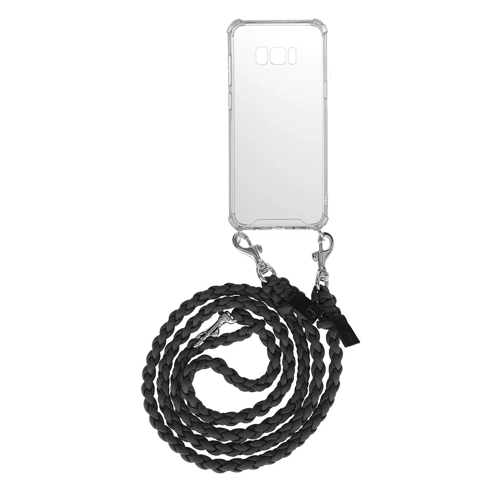 fashionette Smartphone Galaxy S8 Plus Necklace Braided Black Étui pour téléphone portable