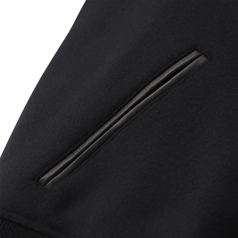 Givenchy Übergangsjacke Blouson aus Leder & Wolle schwarz(Image 6)