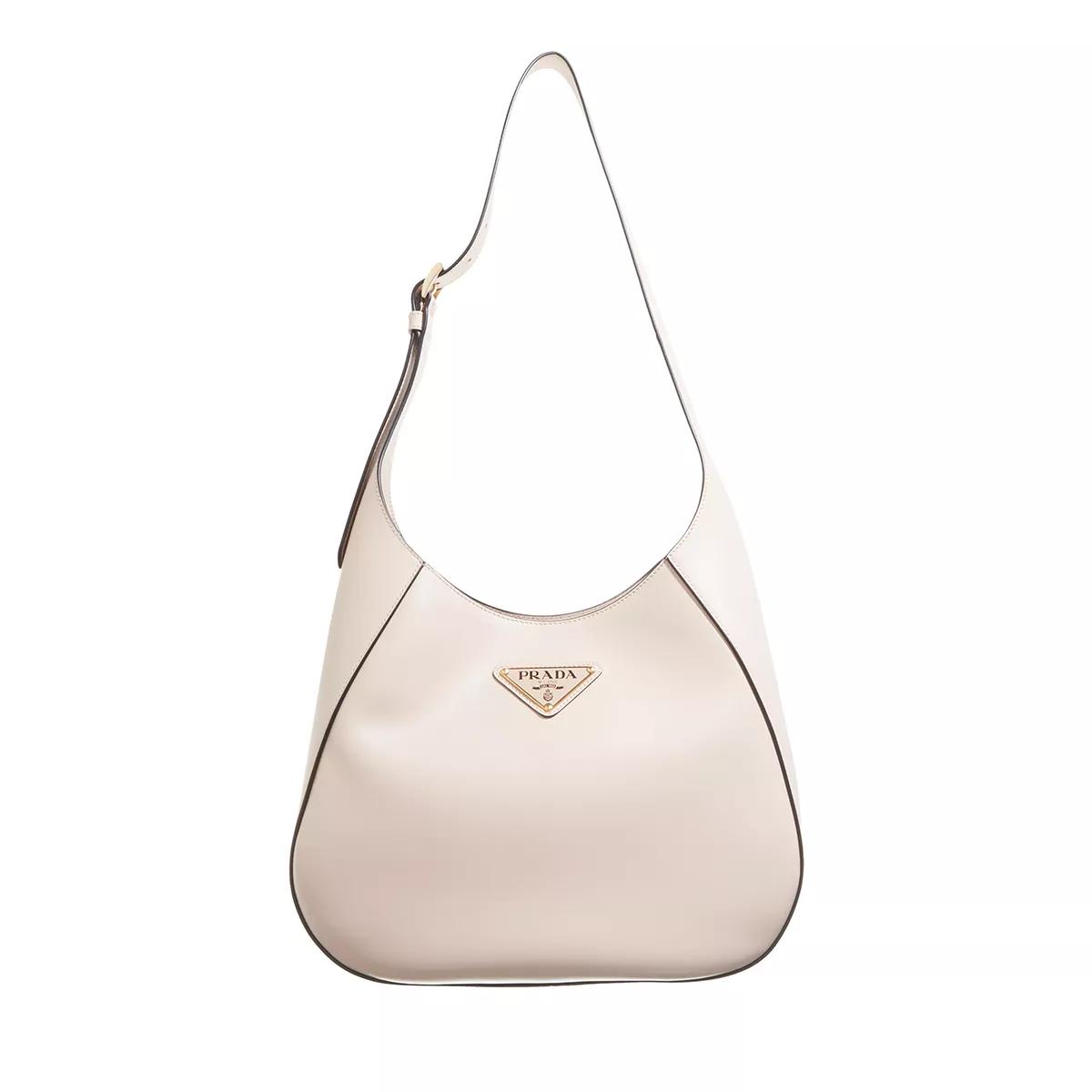 Prada Hobo Bag - Leather Shoulder Bag - Gr. unisize - in Beige - für Damen