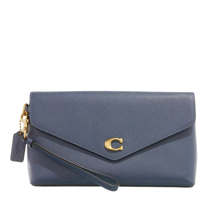 Coach Crossgrain Leather Wyn Clutch Denim Clutch