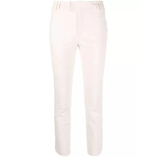 Isabel Marant Mid-Rise Straight Trousers Neutrals 