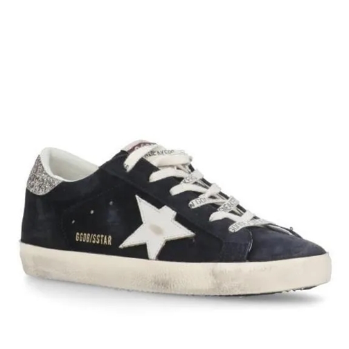 Golden Goose Blue Suede Leather Sneakers Blue scarpa da ginnastica bassa