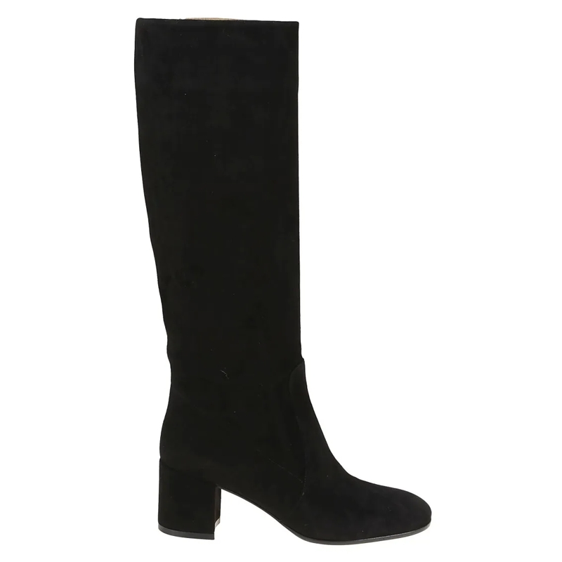 Gianvito Rossi Stiefel Glen Suede Boots Black