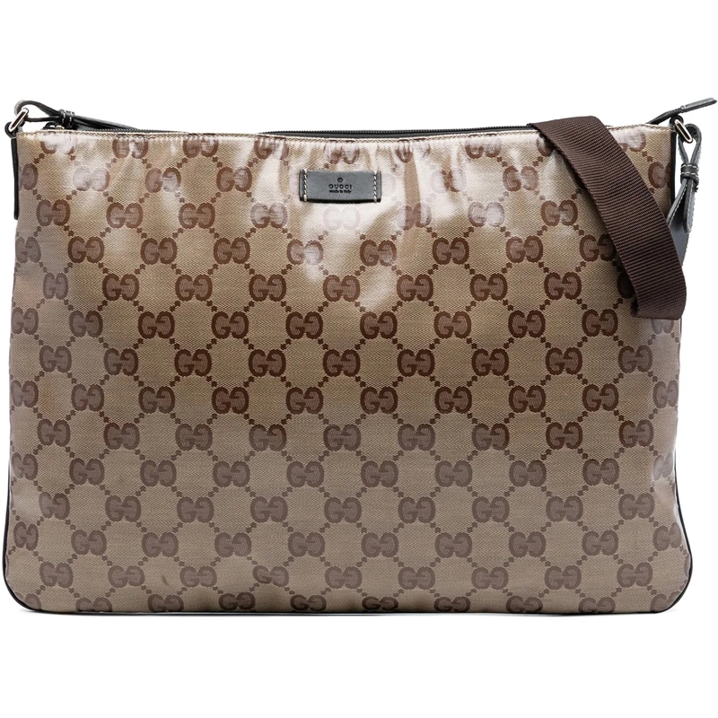 Gucci Schultertasche GG Crystal Crossbody braun