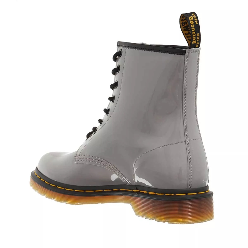 Dr. Martens Schnürstiefel 1460 W Zinc Grey Patent Lamper(Image 3)