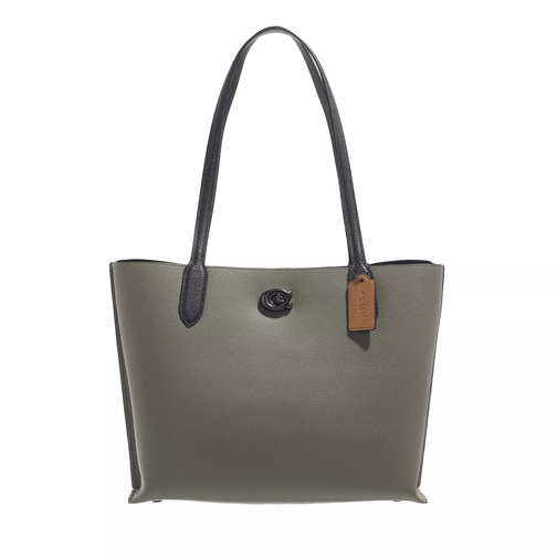 Coach Colorblock Leather With Coated Canvas Signature In Shopping Bag
