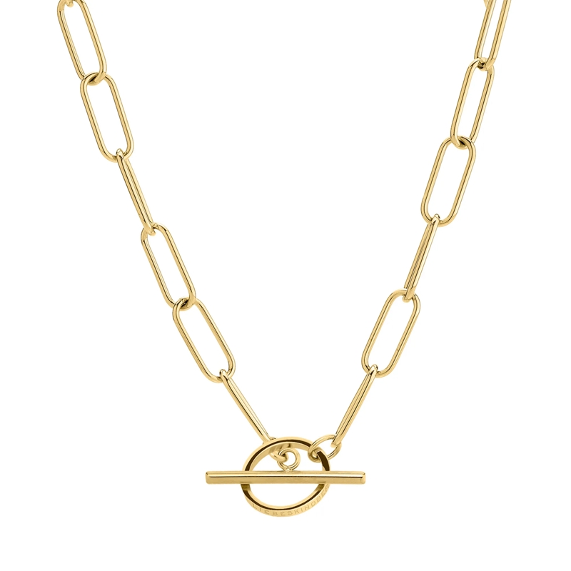Liebeskind Berlin Mittellange Halskette Edelstahl Halskette gold