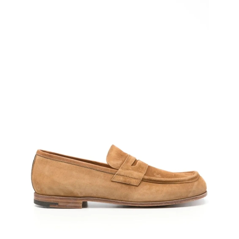 Premiata Loafer Calf Suede Flat Shoes Brown