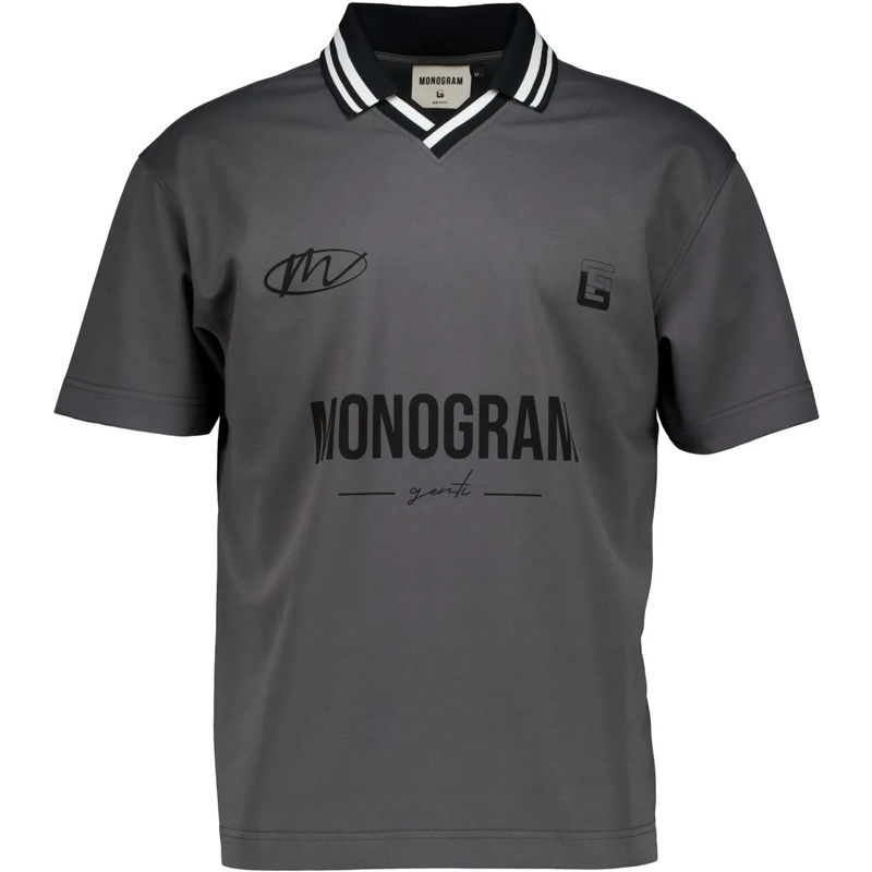 GENTI Poloshirt Genti Polo Ss Polos Donkergrijs J4070-1227 grau
