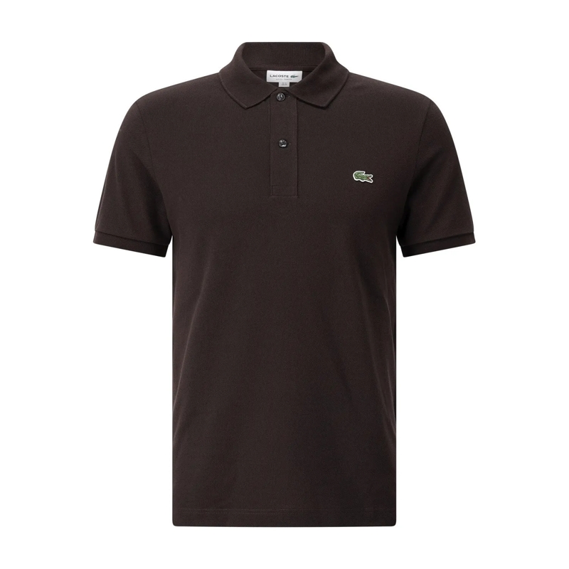 Lacoste Polohemd Slim Fit Polo-Shirt mit Logo Dunkelbraun