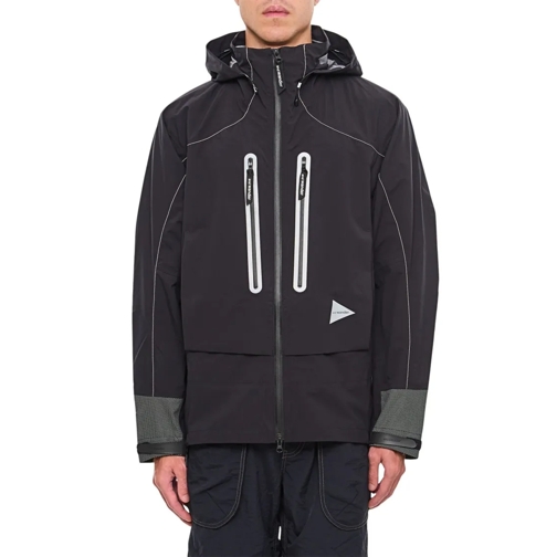 And Wander  Pertex Shield Rain Jacket Black